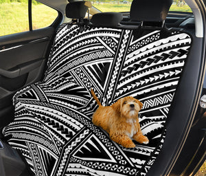 Maori Polynesian Tribal Tattoo Print Pet Car Back Seat Cover