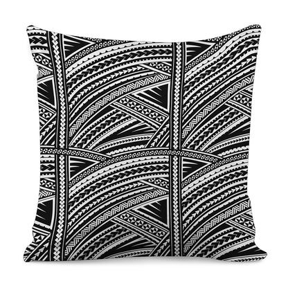Maori Polynesian Tribal Tattoo Print Pillow Cover