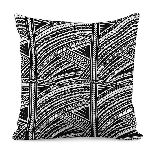Maori Polynesian Tribal Tattoo Print Pillow Cover