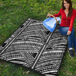 Maori Polynesian Tribal Tattoo Print Quilt