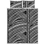 Maori Polynesian Tribal Tattoo Print Quilt Bed Set