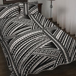 Maori Polynesian Tribal Tattoo Print Quilt Bed Set