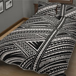 Maori Polynesian Tribal Tattoo Print Quilt Bed Set