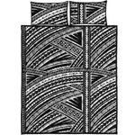 Maori Polynesian Tribal Tattoo Print Quilt Bed Set