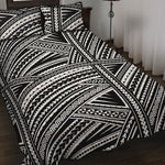 Maori Polynesian Tribal Tattoo Print Quilt Bed Set