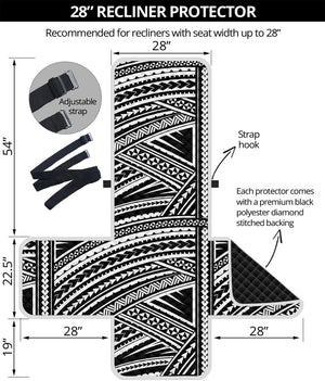 Maori Polynesian Tribal Tattoo Print Recliner Protector