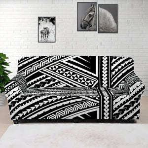 Maori Polynesian Tribal Tattoo Print Sofa Cover