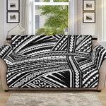 Maori Polynesian Tribal Tattoo Print Sofa Protector