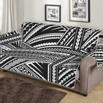 Maori Polynesian Tribal Tattoo Print Sofa Protector