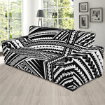 Maori Polynesian Tribal Tattoo Print Sofa Slipcover