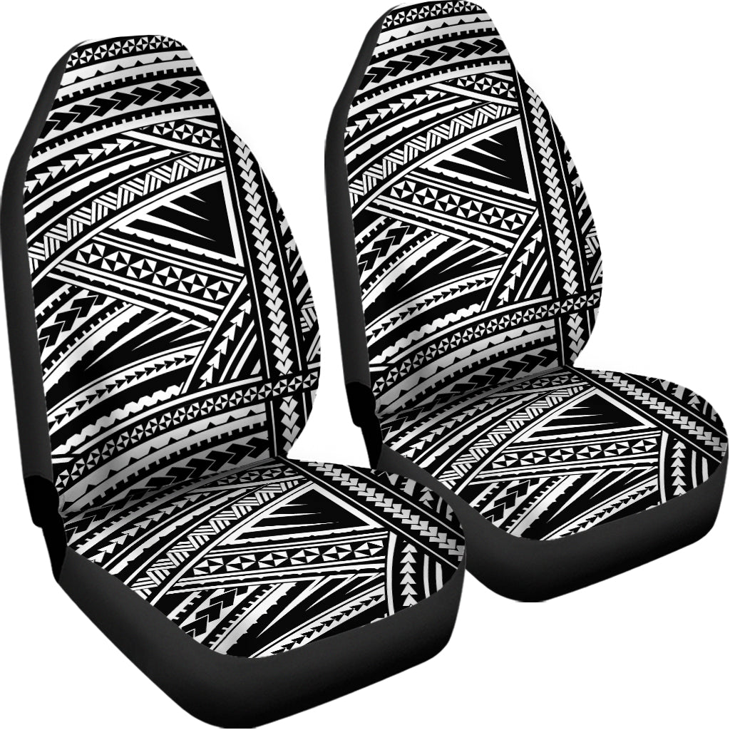 Maori Polynesian Tribal Tattoo Print Universal Fit Car Seat Covers