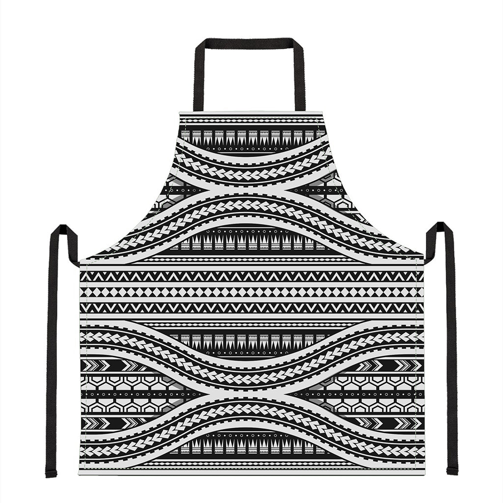 Maori Tattoo Polynesian Tribal Print Apron