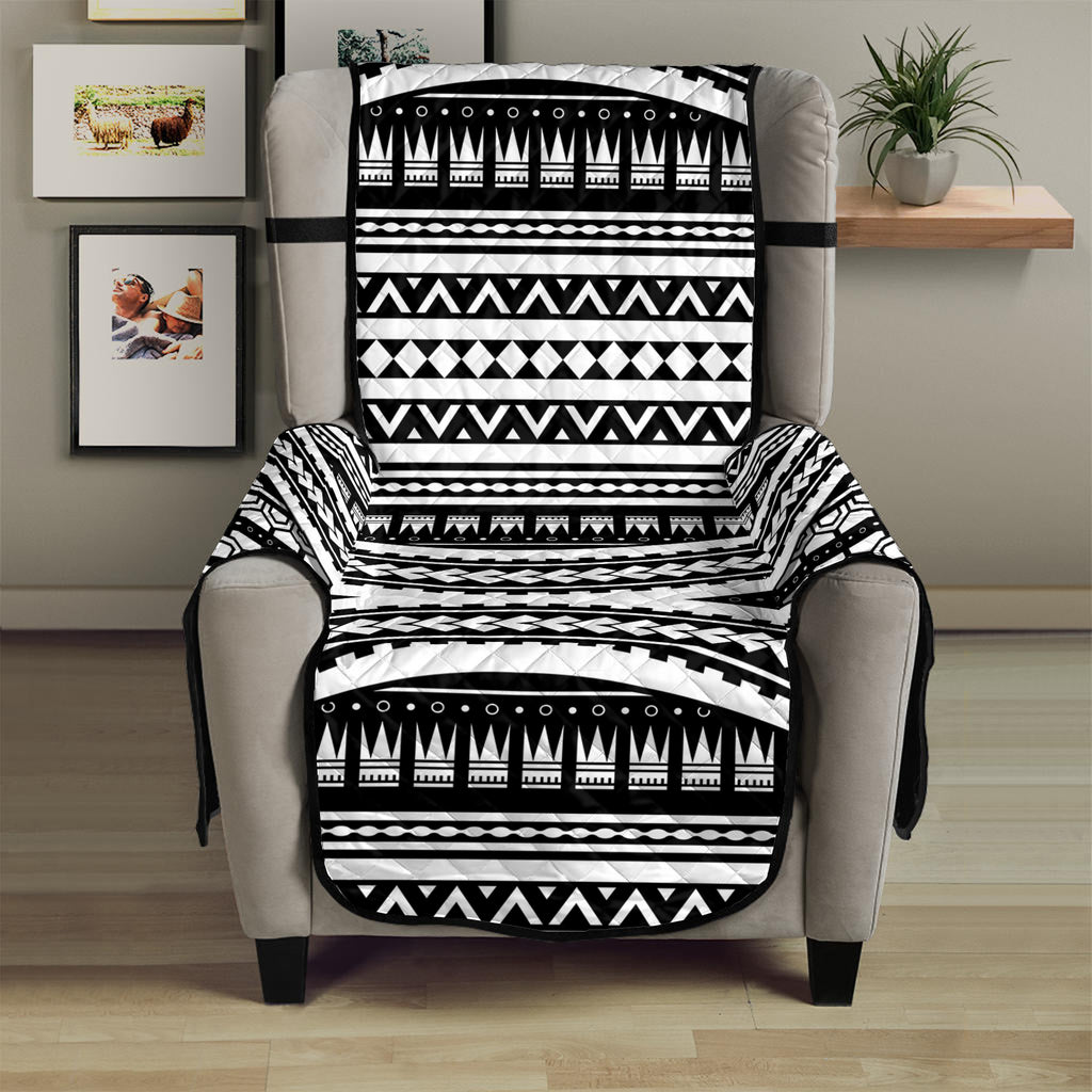 Maori Tattoo Polynesian Tribal Print Armchair Protector