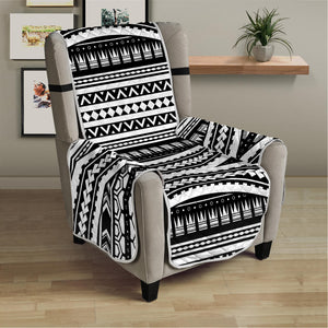 Maori Tattoo Polynesian Tribal Print Armchair Protector