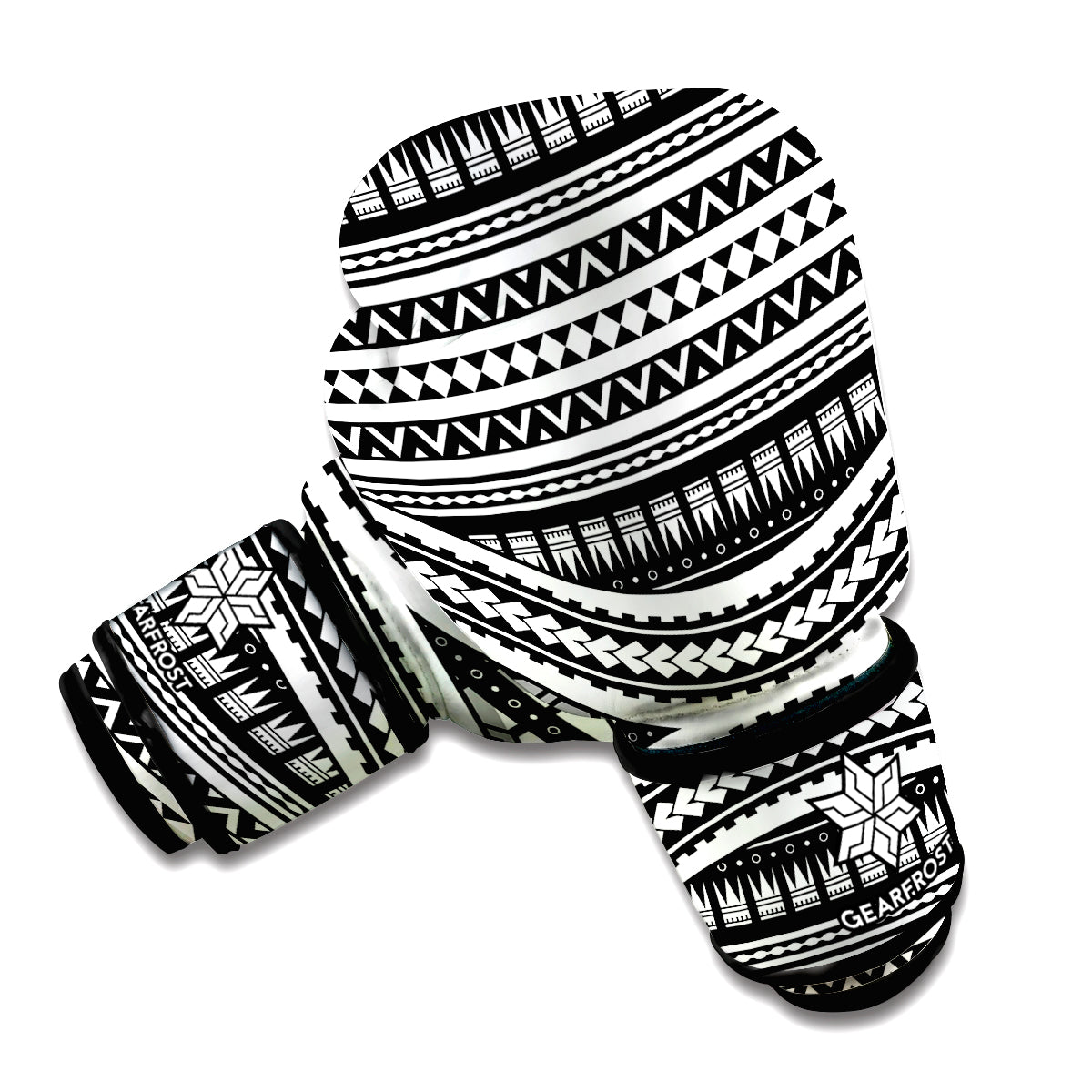 Maori Tattoo Polynesian Tribal Print Boxing Gloves