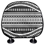 Maori Tattoo Polynesian Tribal Print Car Headrest Covers