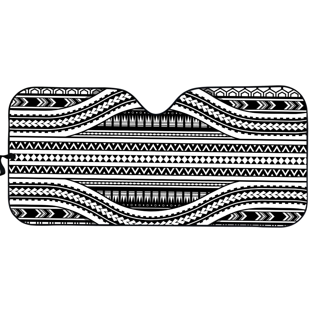 Maori Tattoo Polynesian Tribal Print Car Sun Shade