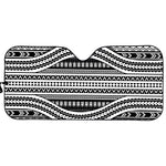 Maori Tattoo Polynesian Tribal Print Car Sun Shade