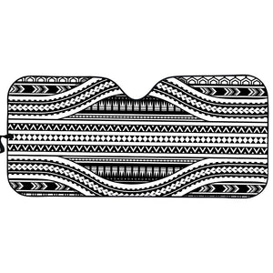 Maori Tattoo Polynesian Tribal Print Car Sun Shade