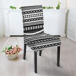 Maori Tattoo Polynesian Tribal Print Dining Chair Slipcover