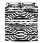 Maori Tattoo Polynesian Tribal Print Duvet Cover Bedding Set