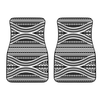 Maori Tattoo Polynesian Tribal Print Front Car Floor Mats