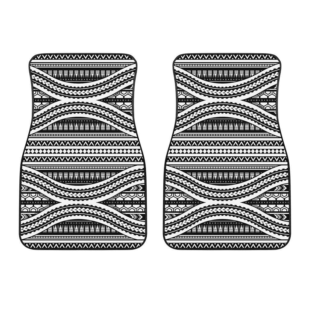 Maori Tattoo Polynesian Tribal Print Front Car Floor Mats