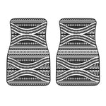 Maori Tattoo Polynesian Tribal Print Front Car Floor Mats