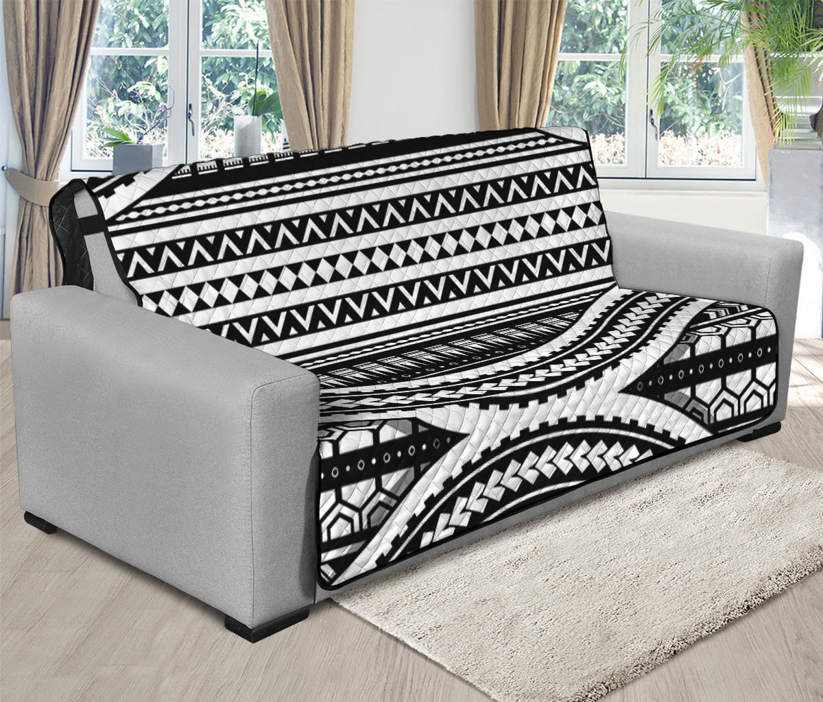 Maori Tattoo Polynesian Tribal Print Futon Protector