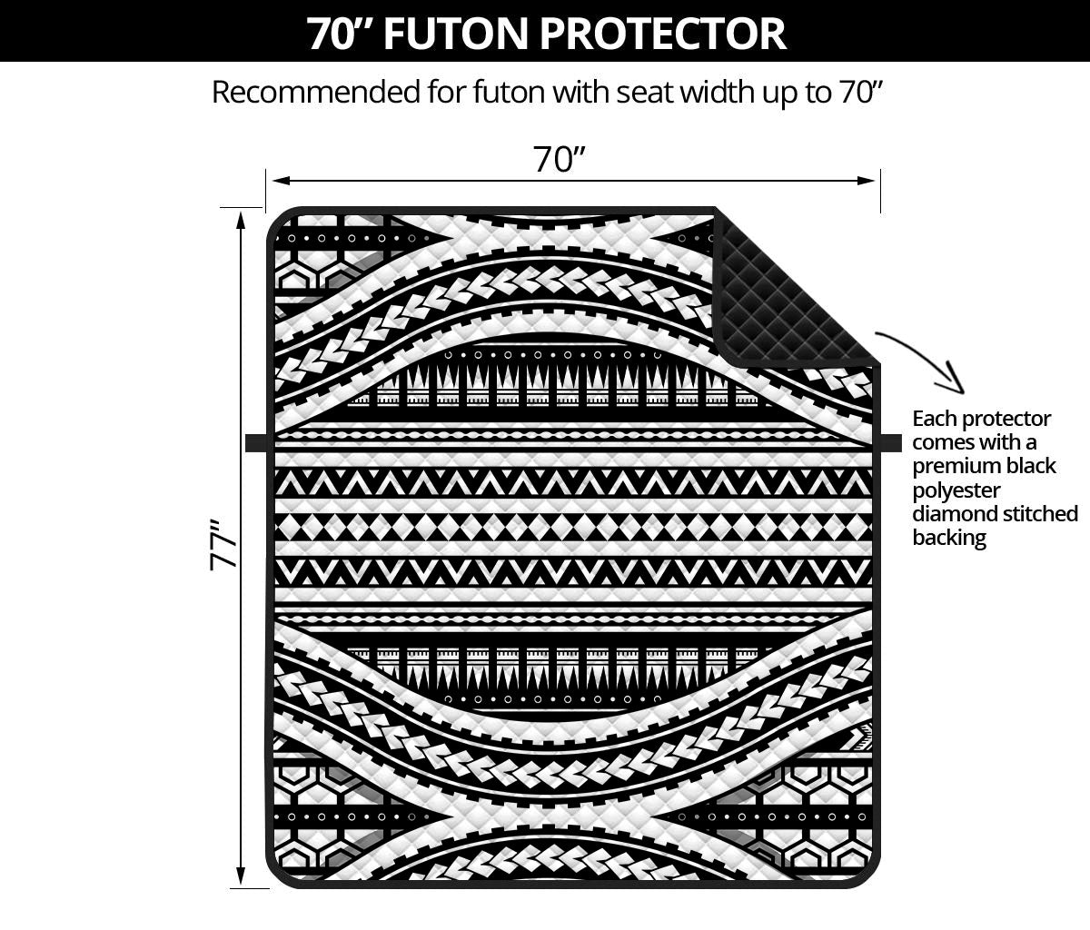 Maori Tattoo Polynesian Tribal Print Futon Protector