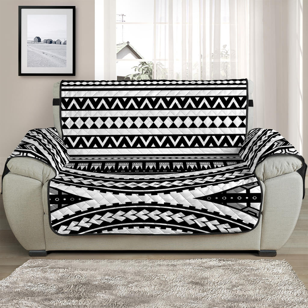 Maori Tattoo Polynesian Tribal Print Half Sofa Protector