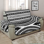 Maori Tattoo Polynesian Tribal Print Half Sofa Protector