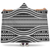 Maori Tattoo Polynesian Tribal Print Hooded Blanket