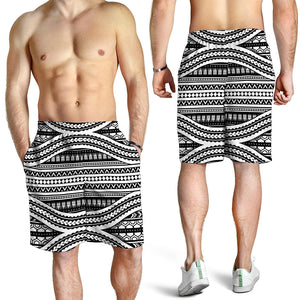 Maori Tattoo Polynesian Tribal Print Men's Shorts