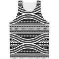 Maori Tattoo Polynesian Tribal Print Men's Tank Top
