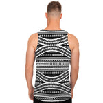 Maori Tattoo Polynesian Tribal Print Men's Tank Top