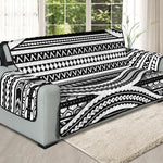 Maori Tattoo Polynesian Tribal Print Oversized Sofa Protector