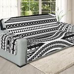 Maori Tattoo Polynesian Tribal Print Oversized Sofa Protector