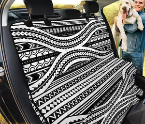 Maori Tattoo Polynesian Tribal Print Pet Car Back Seat Cover