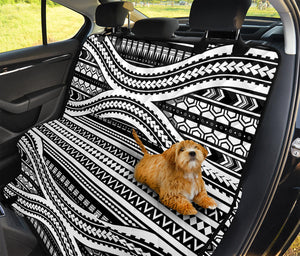 Maori Tattoo Polynesian Tribal Print Pet Car Back Seat Cover