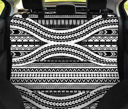 Maori Tattoo Polynesian Tribal Print Pet Car Back Seat Cover