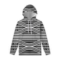 Maori Tattoo Polynesian Tribal Print Pullover Hoodie