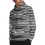 Maori Tattoo Polynesian Tribal Print Pullover Hoodie