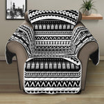 Maori Tattoo Polynesian Tribal Print Recliner Protector