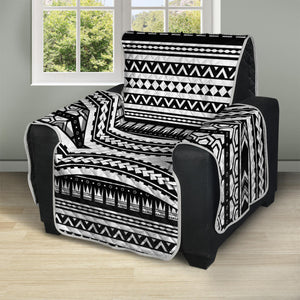 Maori Tattoo Polynesian Tribal Print Recliner Protector