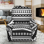 Maori Tattoo Polynesian Tribal Print Recliner Slipcover