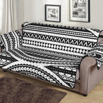 Maori Tattoo Polynesian Tribal Print Sofa Protector