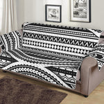 Maori Tattoo Polynesian Tribal Print Sofa Protector