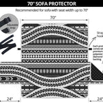 Maori Tattoo Polynesian Tribal Print Sofa Protector