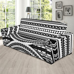 Maori Tattoo Polynesian Tribal Print Sofa Slipcover